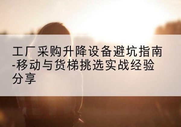 兰山移动式升降机怎么选-工厂采购升降设备避坑指南-移动与货梯挑选实战经验分享