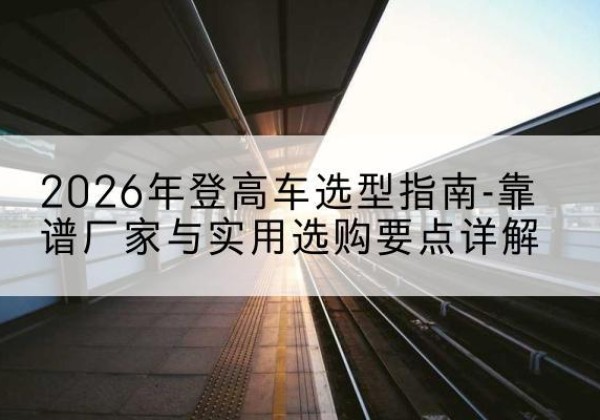 兰山登高车厂家推荐-2026年登高车选型指南-靠谱厂家与实用选购要点详解